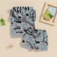 thumbnail image 2 of LNMQLPDBS Baby Boy Summer Clothes Camo Outfits Color Block Hooded Tank Tops and Elastic Waist Shorts Set Infant Boy 2 Piece Clothing Set, 2 of 7