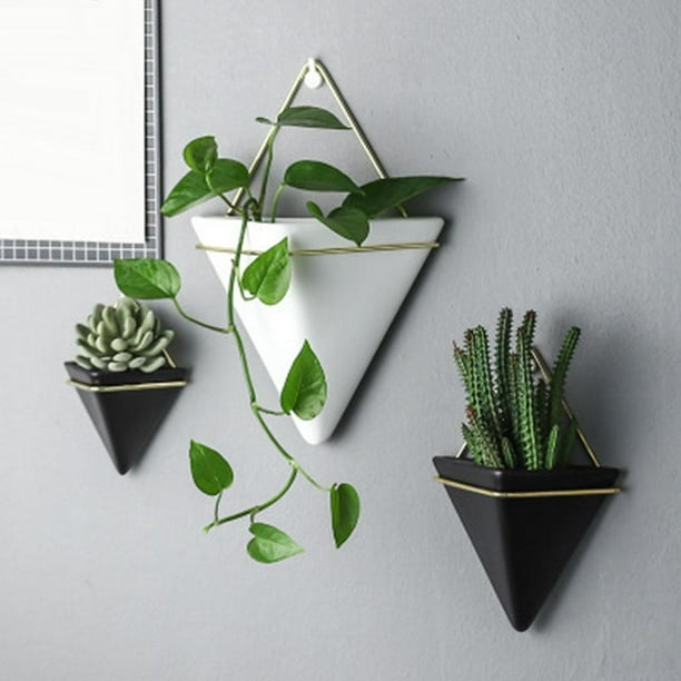 Ceramic Wall Hanging Planter Indoor Outdoor Wall Plant Holder L