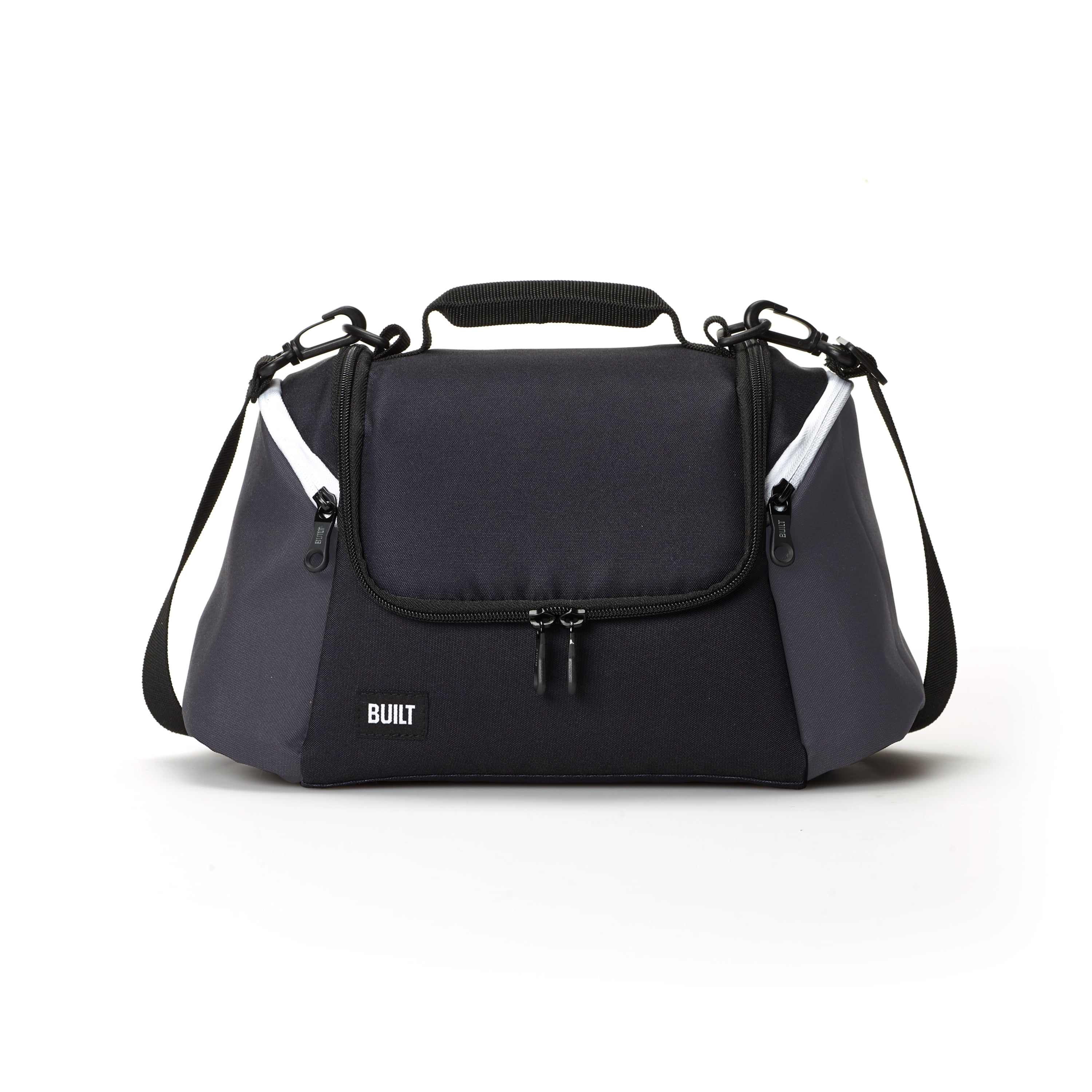 Built NY All-day Insulated Black And Grey Lunch Bag