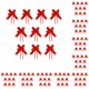 thumbnail image 2 of Naiovety Paquete de 10 lazos para decoración del hogar, embalaje festivo multicolor, flor tirada a mano, envoltura para eventos, vacaciones, oro rojo 10piezas, 2 of 6