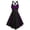 /c16Purple54, variant on Huowey Gothic Dresses Women Halloween LaceâUp Waist Fancy Cosplay Party Gown V-Neck Spaghetti Strap Eye-Catching Halloween Dress,Purple,M