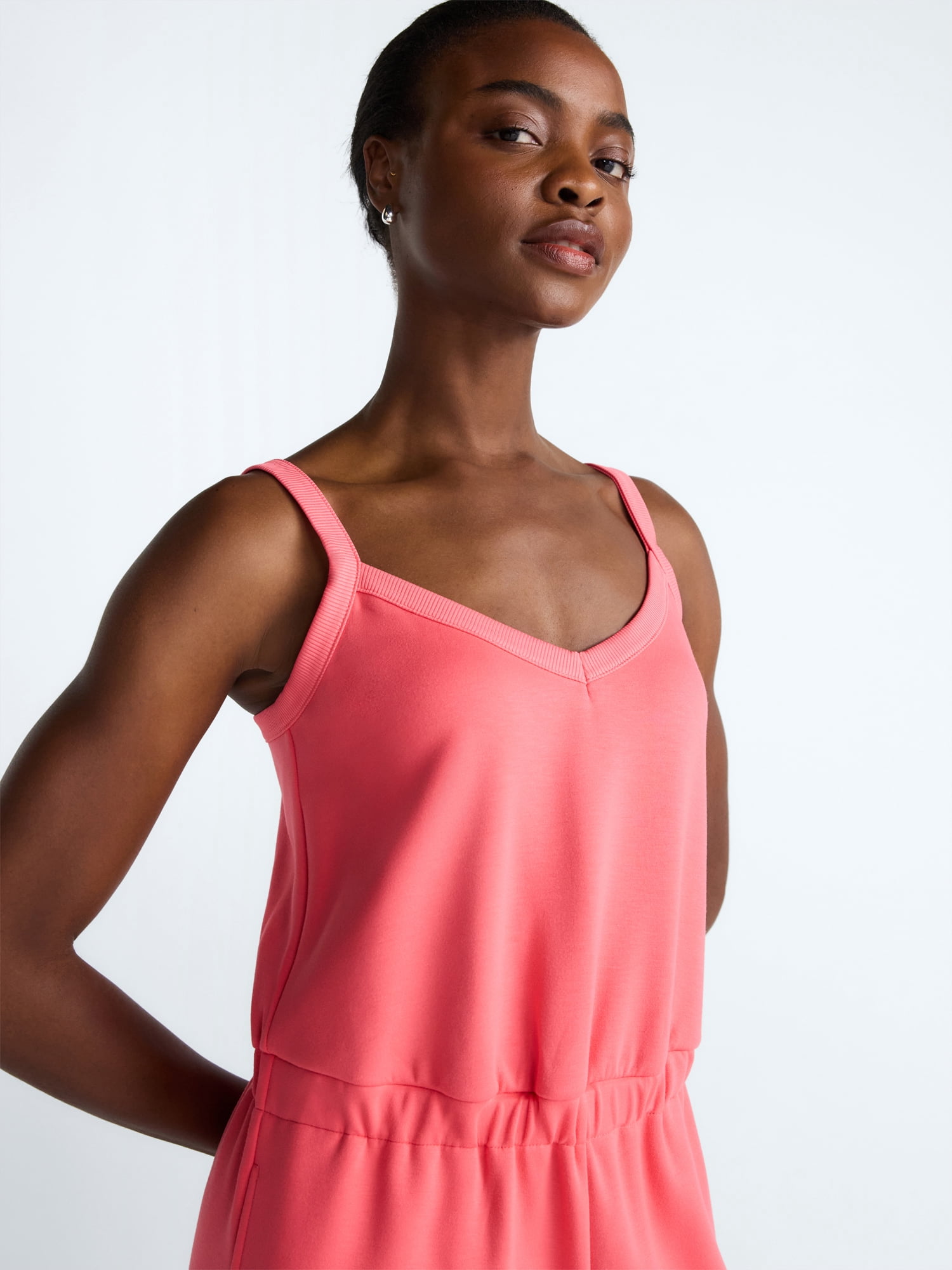Scoop Women's and Women's Plus Scubaknit Tank Jumpsuit, Sizes XS-4X