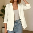 thumbnail image 7 of Admvng Women's Blazer Button Pocket Casual Lightweight Summer Suit Jacket, 7 of 7