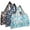 Farm Fun, variant on Wrapables Large Foldable Tote Nylon Reusable Grocery Bag, 3 Pack, Floral Fun