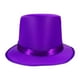 thumbnail image 1 of Sombrero de copa para vestir, parte superior plana, formal, clásico, accesorios de fiesta para discotecas navideñas Púrpura, 1 of 9