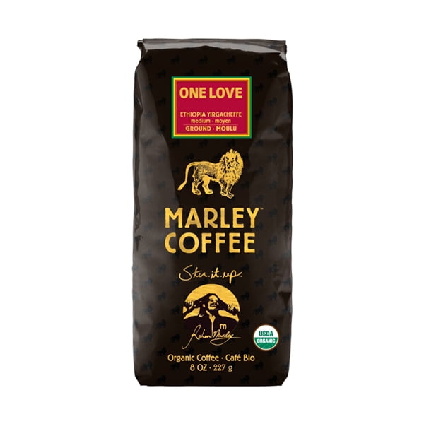 Marley Coffee One Love Organic Ground Coffee 8 oz Bags Single Pack