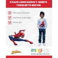 thumbnail image 4 of Marvel Spider-Man Little Boys' 2-Pack Long Sleeve T-Shirts Grey White, 4 of 6