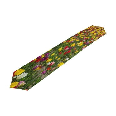 POPCreation Tulip Table Runner Table Top Decoration Home Decor 13x90 inches