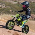 thumbnail image 4 of WETS 49cc Kids Dirt Bike, 2-Stroke Gas Mini Bikes, Off-road Mini Motorcycle, Children Pocket Motorbike with Front Rear Disc Brakes, Pull Start, Green, 4 of 7