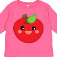 thumbnail image 4 of Inktastic Smiling Apple Boys or Girls Long Sleeve Toddler T-Shirt, 4 of 5