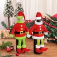 thumbnail image 4 of Dserhfy Santa Suit Wine Bottle Cover Christmas Wine Bottle Topper Covers with Leg And Hat Holiday Dining Table Centerpiece for Xmas Party Decor, 4 of 8