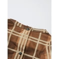 thumbnail image 6 of Burkashear Family Matching Christmas Pajamas Set Plaid and Reindeer Print Holiday Pajamas Sleepwear Dad Mom Kids PJs, 6 of 9