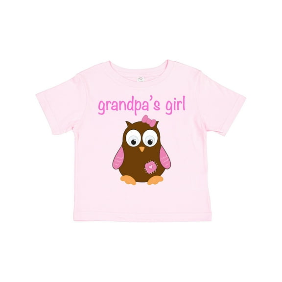 Inktastic Grandpa's Girl Owl Girls Toddler T-Shirt