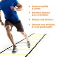 FloreceBien Speed Agility Training Ladder 12 Adjustable Flat Rungs 6m