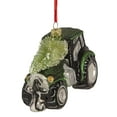 thumbnail image 3 of Northlight Tractor with Tree Glass Christmas Ornament - 4" - Green, 3 of 4