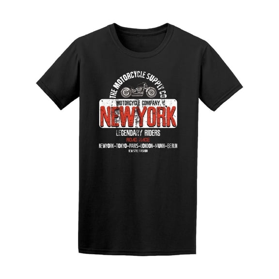 Vintage Motorcycle Company Ny Tee Men's -Image by Shutterstock
