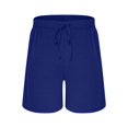 thumbnail image 3 of Chiccall Mens Running Shorts Lightweight Stretch Athletic Gym Shorts Elastic Waist Drawstring Sweatshorts with Pockets Blue 3XL, 3 of 5