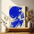 thumbnail image 6 of Retro Blue Howdy Typography Canvas Western Cowboy Trendy Dorm Wall Art, 6 of 8