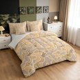 thumbnail image 2 of Manfei Farmhouse Camouflage Twin Bedding, Mid Century Camo Bedding Comforter Set, Khaki, Gray Reversible, 7-Piece, 2 of 6