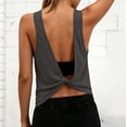 thumbnail image 5 of Xijirk Women's Crew Neck Sleeveless Tank Top Loose Fit Solid Casual Basic Tee Breathable Everyday Summer Vest,3XL, 5 of 7