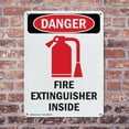 thumbnail image 4 of (2 Pack) Fire Extinguisher Inside OSHA Danger Sign 7 Inch X 10 Inch Indoor / Outdoor Rust-Free Aluminum Metal Signs for Workplace, Workshop, and Construction Site, Made in the USA, 4 of 8
