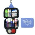 thumbnail image 1 of Hanging Toiletry Travel Bag Makeup Bag with Hanging Hook for Men Women Large Capacity Travel Bag(Blue), 1 of 9