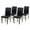 Espresso, variant on Set of 4 Classic Style Solid Wood Upholstered Waterproof Falabella Dining Chairs, Kitchen Chairs, Armless Side Chairs, Modern Side Chairs, Medium Brown Color