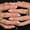 White French, variant on 32 count White Chrome Press Nails Short Almond Nails Mirror False Nails With Design Solid Color Full Cover Stick For Women DIY Manicure Decoration