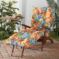 thumbnail image 3 of Greendale Home Fashions Aloha Red 72 x 22 in. Outdoor Chaise Lounge Chair Cushion, 3 of 7