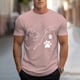 thumbnail image 1 of Tops para hombre, blusas y camisas de cuello redondo y manga corta para hombre, blusas casuales de cuello redondo con estampado de moda para hombre, blusas de cuello redondo y manga corta, camisas par, 1 of 6