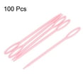 thumbnail image 3 of Uxcell Plastic Sewing Needles, 9cm Large Eye Blunt Learning Needles, Pink 100 Pack, 3 of 4