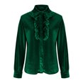 thumbnail image 3 of Uootdi Plus Size Sequin Tops for Women Sparkly Glitter Bow Crewneck Long Sleeve Shirts Evening Party Night Top Going Out Pullover Gift, 3 of 6