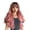 Pink LC6018-1, variant on M Buder Womens Synthetic Pink Curly Wavy Wig Long Cosplay Hairpiece Party Costume Wig LC6018-1