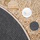 thumbnail image 4 of Alfombra Quntue Beige Ultra Suave y Esponjosa 150x150 cm para Dormitorio, 4 of 9