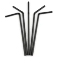 thumbnail image 3 of 100 pajitas de plástico negras desechables Rietjes de 21 cm de largo, flexibles, para cócteles, accesorios para bebidas de cocina, 3 of 6