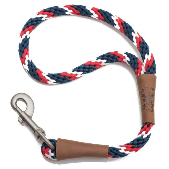 Mendota Pet Traffic Leash - Short Dog Lead - Made in The USA - Pride, 1/2 in x 16 in