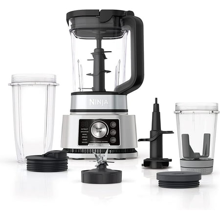 

SS101 Foodi Smoothie Maker & Nutrient Extractor* 1200 WP 6 Functions Smoothies Extractions* Spreads smartTORQUE 14-oz. Smoothie Maker (2) To-Go Cups & Lids Silver