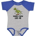 thumbnail image 3 of Inktastic Mawmaw and Pawpaw Love Me Grandson Dinosaur Boys Baby Bodysuit, 3 of 5