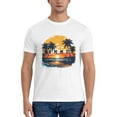 thumbnail image 5 of Graphic Tees Beach Summer Gildan Men's Short Sleeve T-Shirt 180g, 5 of 8