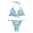 thumbnail image 4 of TIMIFIS Women's Bikini Swimsuit Tie Low Rise Two Piece Bathing Suit, 4 of 6
