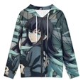 thumbnail image 3 of Demon Slayer Tokito Muichiro Jacket Casual Oversized Hoodie Stylish Zipper Hooded Sweatshirt Warm Loose Outerwear S, 3 of 8
