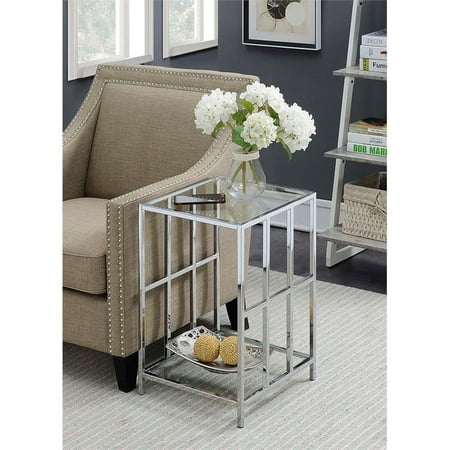 Convenience Concepts Mission Glass End Table Walmart Com