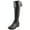 Black, variant on Bar III Womens Daphne Wide Calf Over-The-Knee Boots Brown 5.5 Medium (B,M)