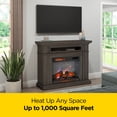 thumbnail image 4 of duraflame® Electric Fireplace Wall Mantel with Infrared Heater and Remote Control, Waverly Oak, 4 of 16