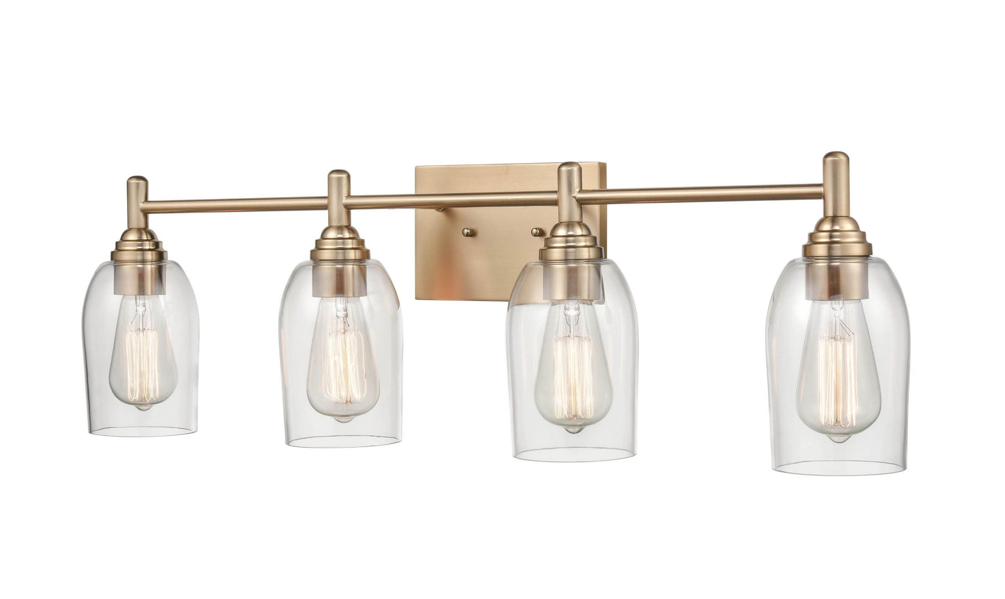 Millennium Lighting  Arlett 4 Light Vanity Fixture in Multiple Finishes Modern Gold Gold Painted