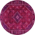 thumbnail image 1 of Ahgly Company Indoor Round Persian Pink Traditional Area Rugs, 3' Round, 1 of 4