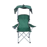 KARMAS PRODUCT Canopy Camping Fishing Beach Chair Folding Durable Sunscreen Outdoor Patio Lawn Seat with Cup Holder, Green