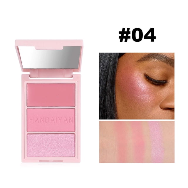 Lápiz labial para mujer, tinte labial, brillo labial, rubor, rubor natural y delicado, y rubor delicado y en polvo para contorno.
