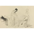 thumbnail image 2 of Jean-Louis Forain 18x13 Black Ornate Wood Framed Double Matted Museum Art Print Titled - Discharged from Military Service (C. 1914-1919), 2 of 5