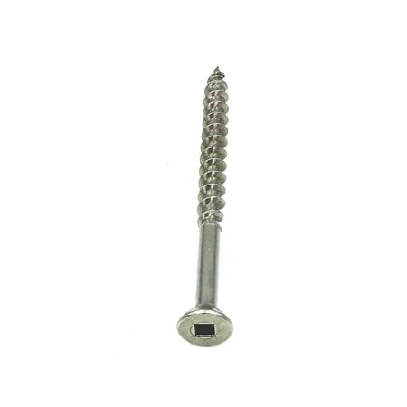 

x 5 Deck Square Drive Flat Head w/Nibs 316 Stainless Steel Quantity 100